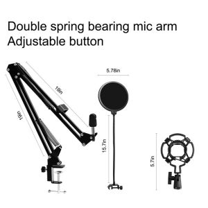 Arm Stand USB Max Load 4.0lb 20KHz Condenser Mics