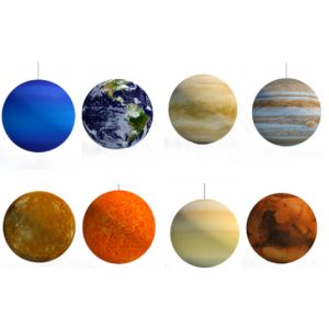 Factory Direct Supply Giant LED Inflatable Hanging Solar System Planets For