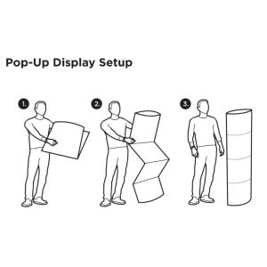 Easy Popup Lama Cardboard Standees Display for Pomoting Electronics Products