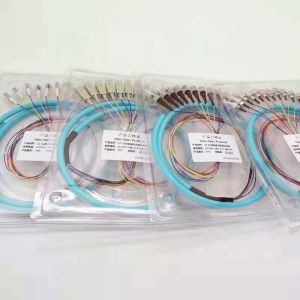 CATV ONU FTTA LC Pigtail Single Mode , 12 Core LC Fiber Pigtail 0.3db Insertion