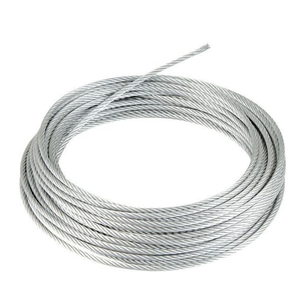 250FT T316 Aircraft Cable 1x19 7x19 7x7 Stainless Steel Cable Ropes For Deck Cable Railing Kits 1/8" 1/4" 5/32" 3/16