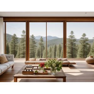 Modern Aluminium Glass Sliding Windows Fireproof Tempered Glass Window