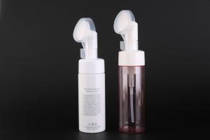 China Cosmetic Empty Foaming Hand Soap Bottles With Cleansing Pad Bubble Brush 100ML 150ML 170ML 200ML on sale