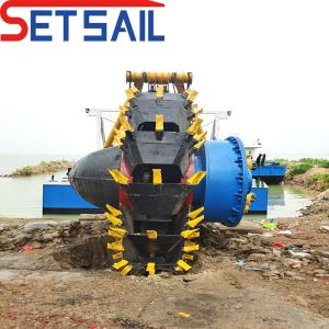 8m-20m Dredging Depth Siemens PLC Water Flow 5000m3 Wheel Bucket Dredger with