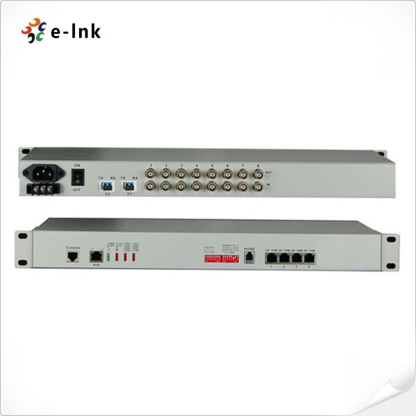 Quality PDH Fiber Multiplexer 8E1 4FE 1+1 Protection 120km VLAN wholesale
