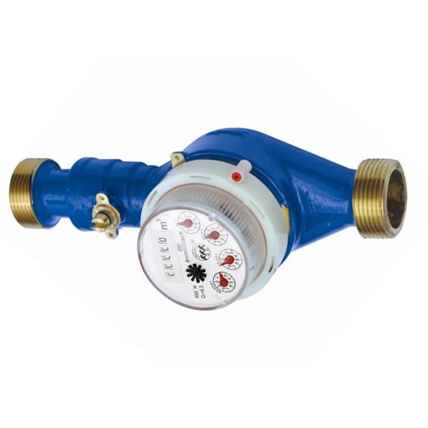 Quality Dry dial multi jet water meter , valve control for prepaid RF IC DN15 - DN25 wholesale