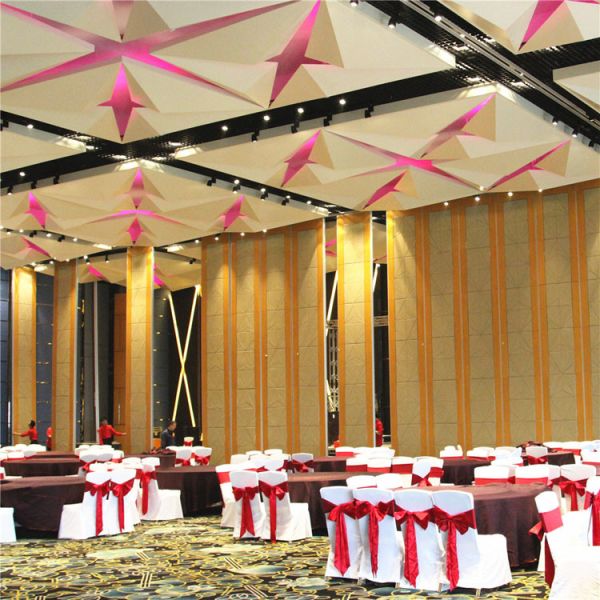 Interior Sliding Door Soundproof Hotel Partition Walls Folding Operable