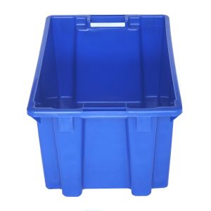 Square Rectangular Industrial Stacking Nesting Plastic Storage Crate