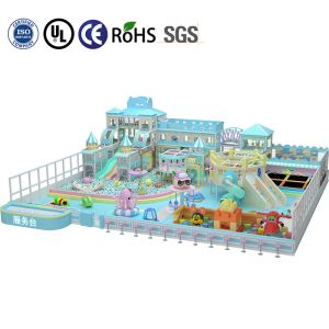 Customization Macaron Themed Kids Soft Play Equipment Mazes Park