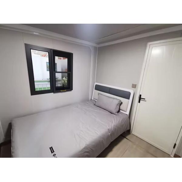 Steel Door Sandwich Panel Modular Container House Foldable Light Steel Structure Frame