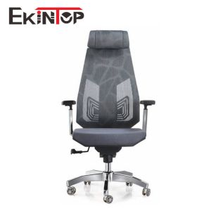China Officeworks Gray Mesh Chair Swivel Ergonomic With PP Armrest on sale