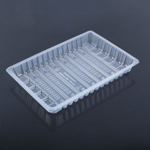 Hengmaster White Rectangle plastic tray transparent Ecofriendly