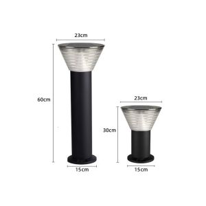 Cheap Pillar 60cm Solar Lawn Lights 5m2 - 10m2 Minimalist Style 6400mAh for sale