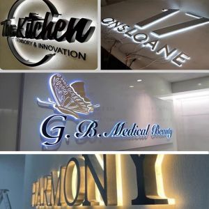 Custom Metal Store Front PC LED Front Sign 3D Business Custom LED Store Letter