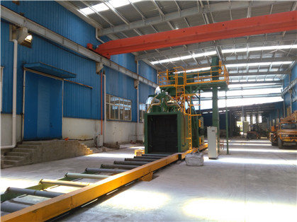 Roller Conveyor Stone Shot Blasting Machine , Shot Blasting Machine For Casting
