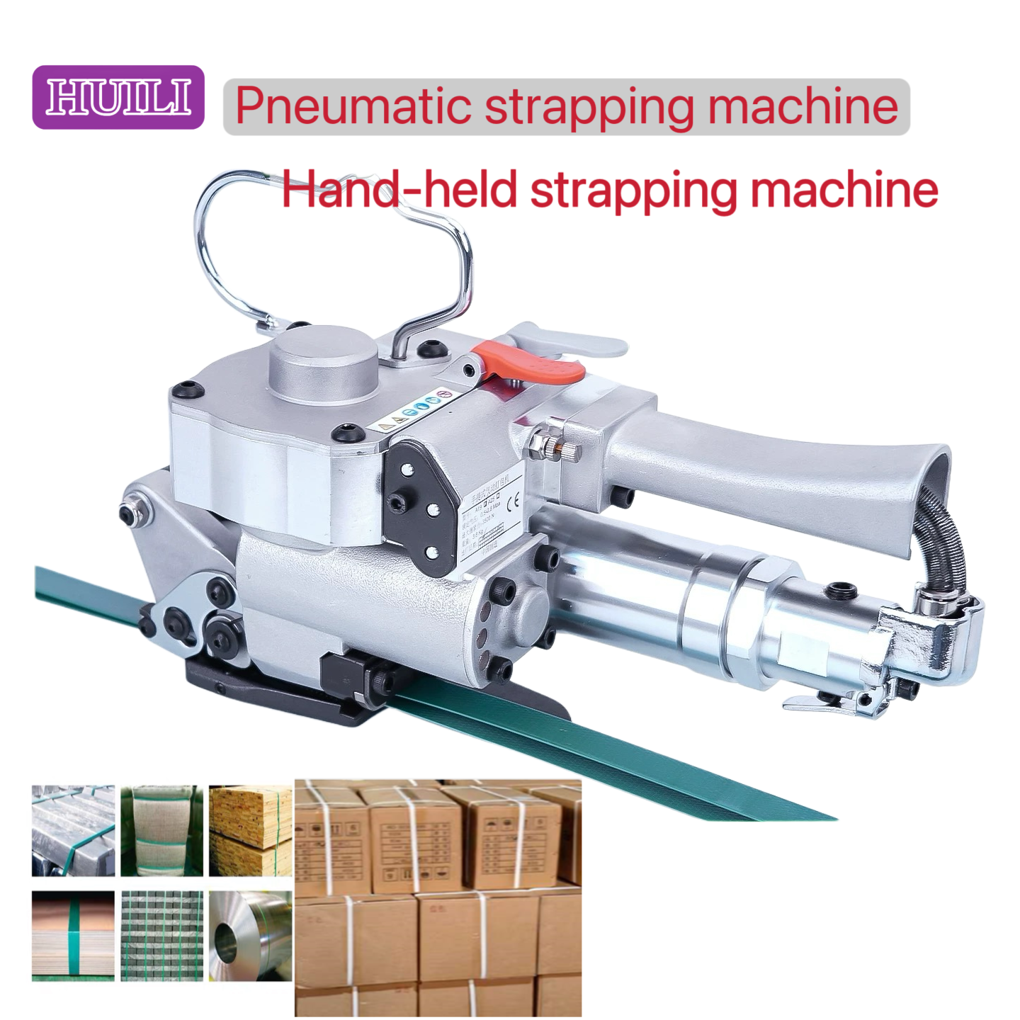 13-19mm PP PET Pneumatic Strapping Machine Friction Strapping Tool Handheld Baler