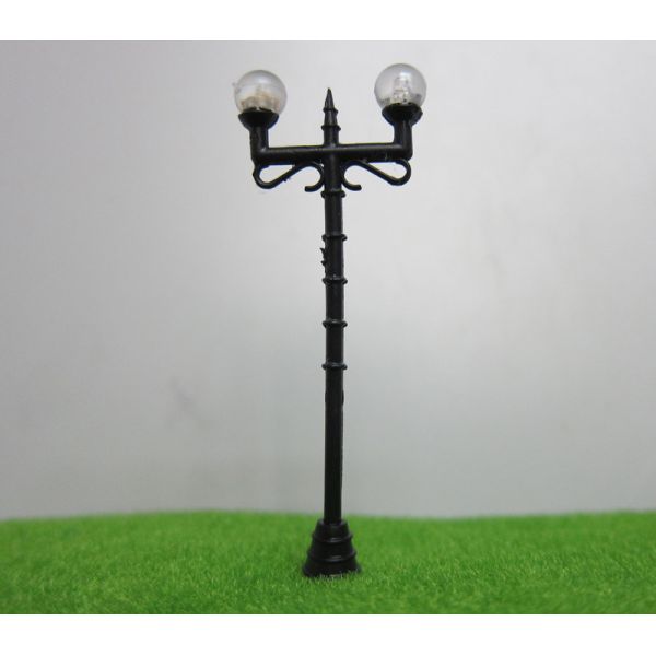 model 1:100 plastic lamp pole,1:150 plastic yard light,LED light scale lamp