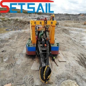 Customized Hydraulic Winch and Spud Carrier River Sand Dredger for Your