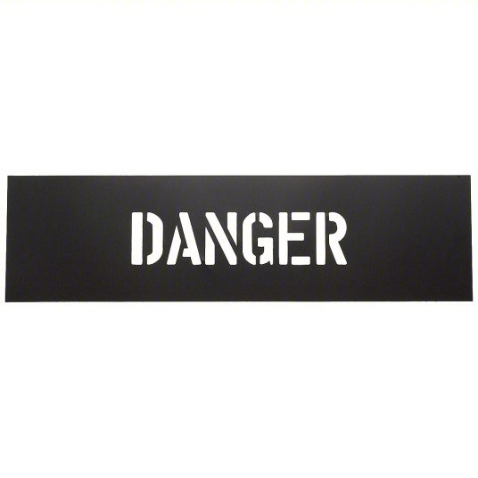 Quality PVC Custom Letter Stencil Message for Public Place Black wholesale