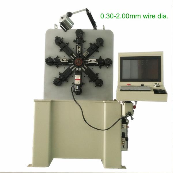 High precision and accuracy camless eleven axis spring former for spring and