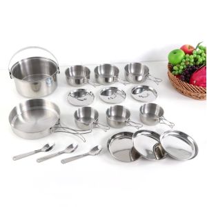 Hot Selling Multi-function 17pcs Cooking Utensils Camping Cookware Set Picnic