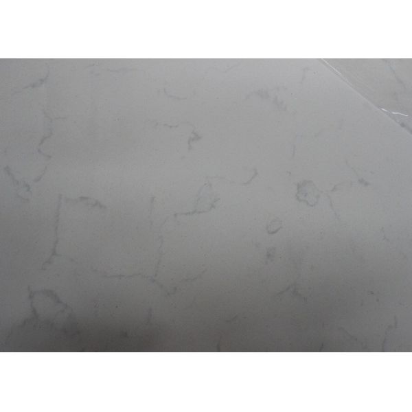 Quality Polished 93% Quartz Stone Countertops Big Slab Surface Carrara Free Sample wholesale