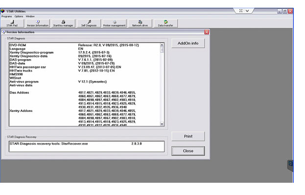 Drive Authorisation System Mercedes Diagnostic Tool MB Star C3 2016/5 Software