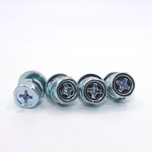 Steel Machine Screws With HEX Head Style And Cross Recess Drive Type