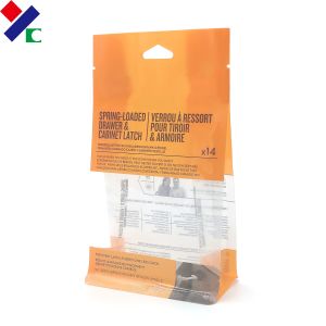 Flat Bottom Recyclable Plastic Bags With Zipper Clear Window