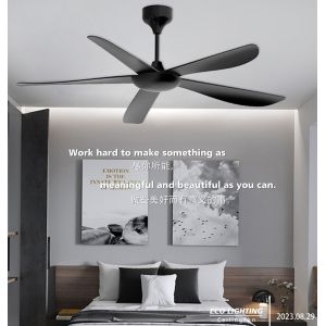 Iron Blades Modern LED Ceiling Fan 55 Inch Ceiling Fan With Light