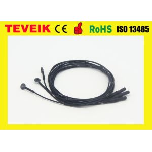 Flexible soft EEG electrode cable with silver chloride plated copper ,emg