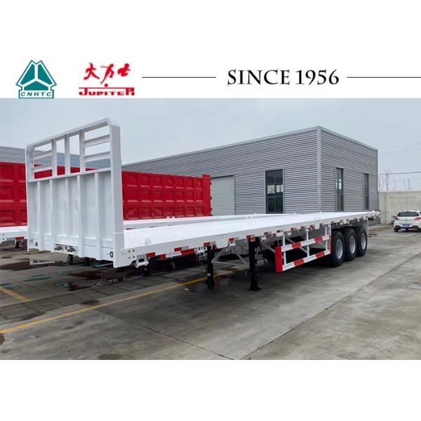 Quality Mechanical Suspension 3 Axle Flatbed Container Trailers wholesale