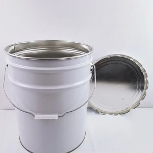Cheap Customized Tinplate Pails Bucket With CMYK Logo And Metal Handle for sale