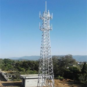 Cheap 50m 60m Angle Galvanized Tower Hot Dip 4 Legged for sale