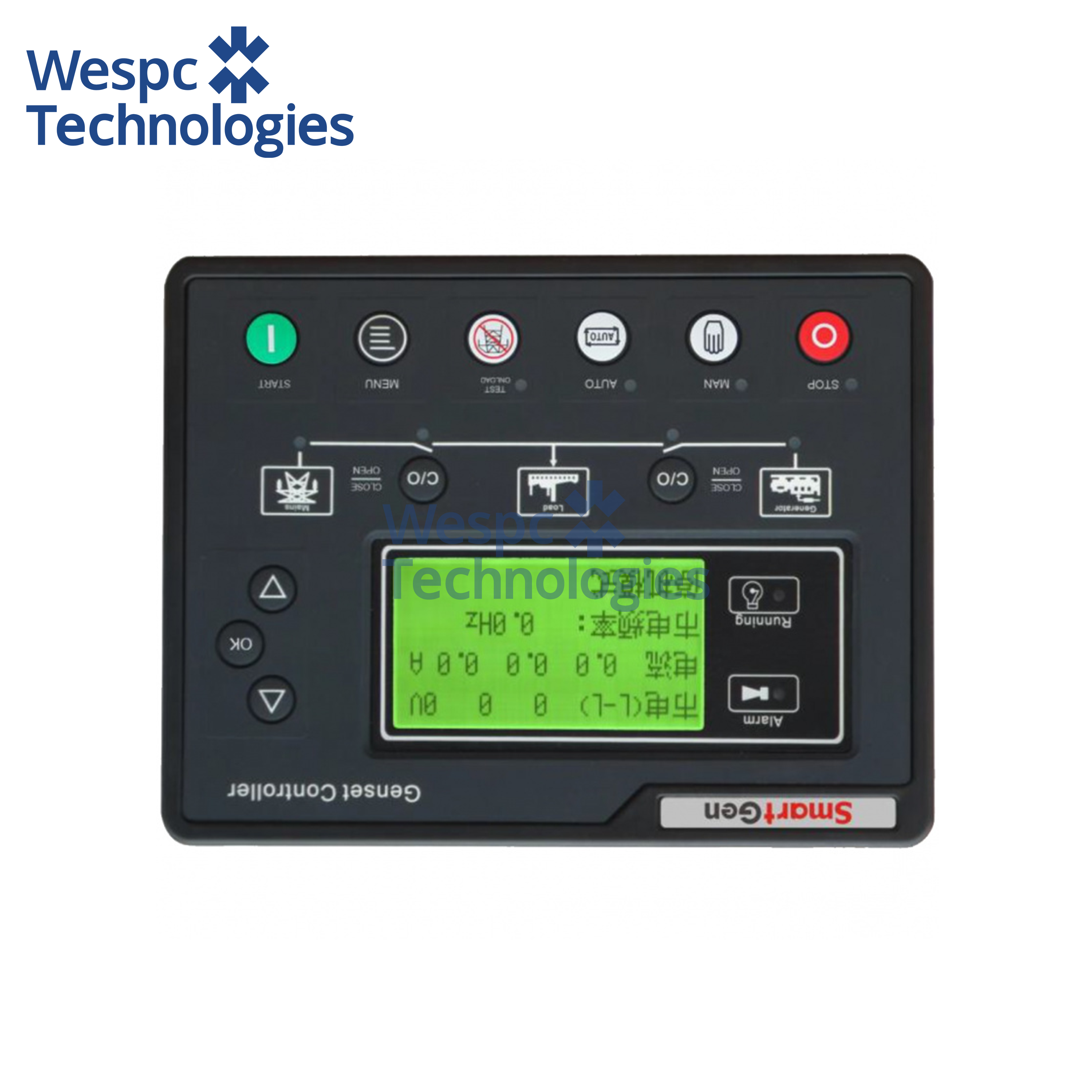 WESPC Original Smartgen HGM6120U2C Auto Start Generator Controller AMF Module