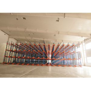 1000 Depth Shuttle Metal Pallet Racks Remote Controlled For Frozen Meat /