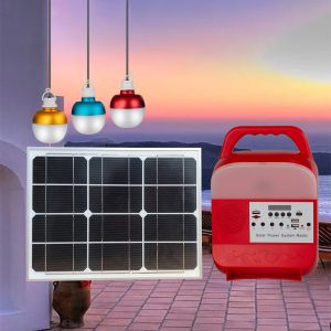 ISO 15W Solar Power Bank LED Lights Mono Crystalline Cell Off Grid Solar