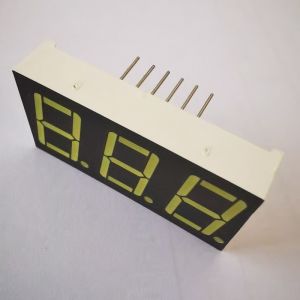 Common Anode Ultra Bright White Grey Surface 7 Segment 3digit 14.2mm LED Display
