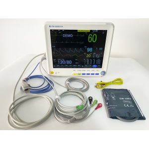Cheap Portable Multi Parameter Patient Monitor with 12.1 Inch Display and Trolley/Wall Bracket for ICU for sale