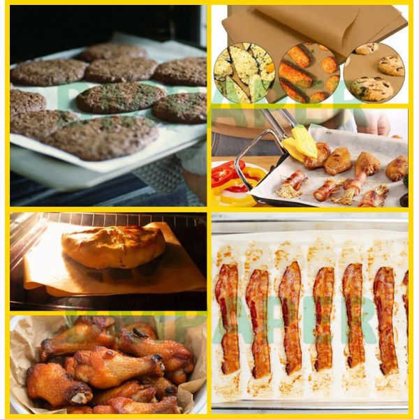 Double - Sided Silicone Coated Baking Paper For Oven Heat Resistant 400 x 600mm