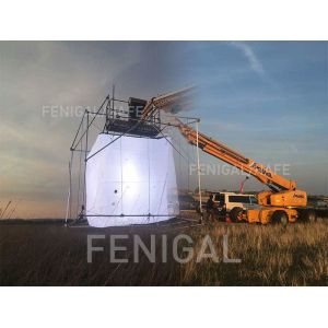 Cube Shape Specialized Filming Industry Led Inflatable Balloon 1200w