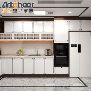 Modern White Lacquer Kitchen Cabinets Made in with Matte Finish and E1 Grade