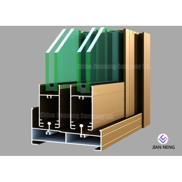 Quality 6063 T5 Aluminium Profiles For Windows And Doors Good Sealing Performance wholesale