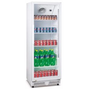 310L upright single door ABS inner direct cooling commercial display beverage