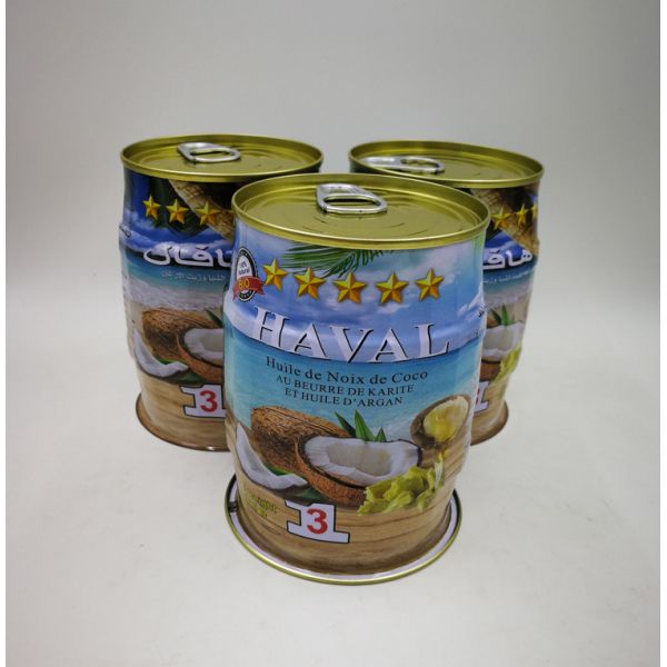 Coconut Oil Tin Can 400ml Beverage Tin Can Box with SGS Certificate