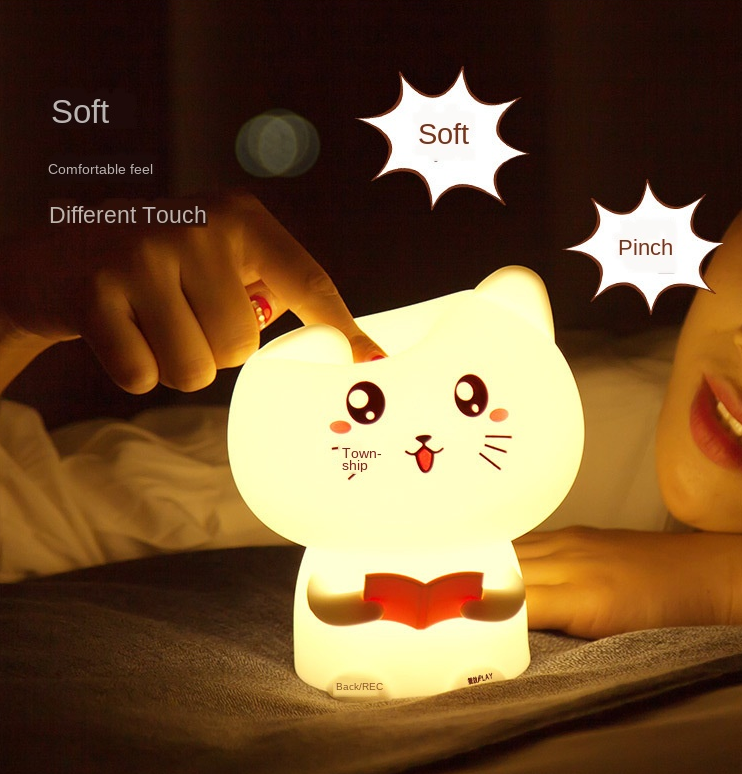 OEM Kingda Remote Control Kitten Night Light battery powered CE certificate