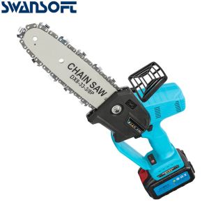 8 Inch 21V Cordless Electric Chainsaw Brushless Landscape Carpenter Chainsaw