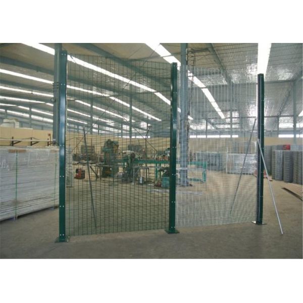 Mesh 358 Security Fence Panel 2.1m High x 2515mm Powder Coated Green, Black, Yellow Etc