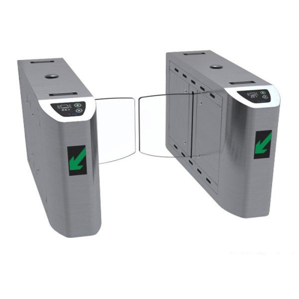 Fingerprint SS Access Control Turnstiles , Mechanical Anti Pinch Automatic