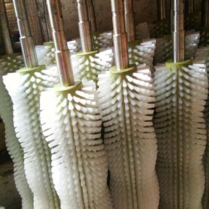 China Potato And Onion Peeling Cleaning Iron Shaft Roller Brush on sale